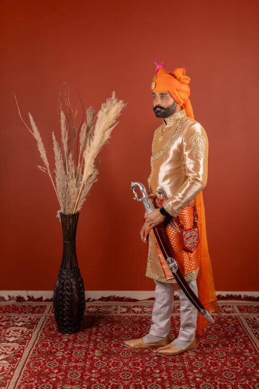 Royal Angrakha Sherwani - Image 3
