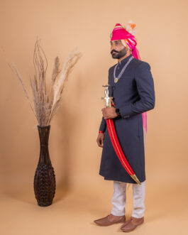 Black Achkan for Men