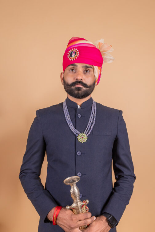 Black Achkan for Men - Image 4