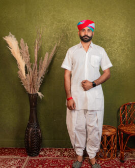 Cotton Dhoti Kurta Set