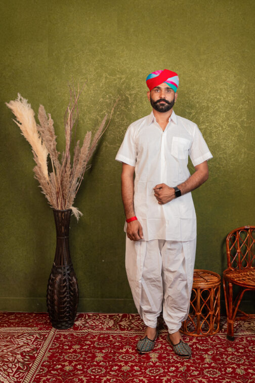 Cotton Dhoti Kurta Set