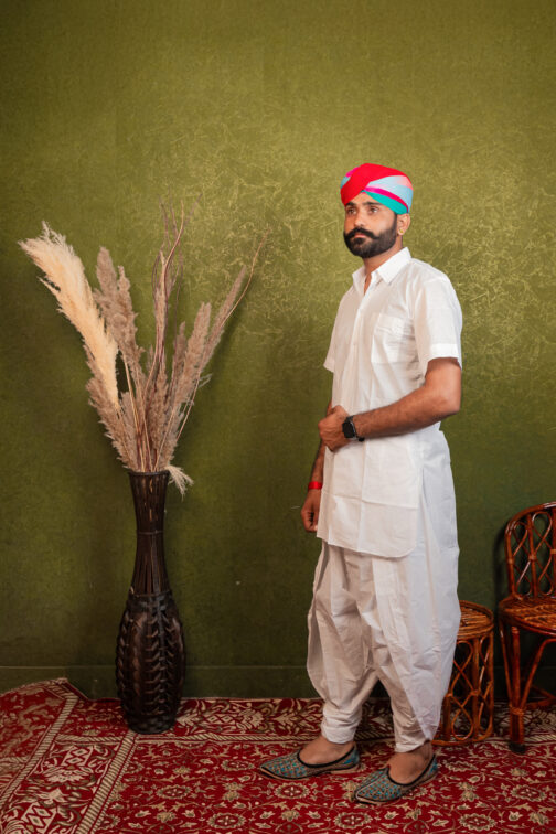 Cotton Dhoti Kurta Set - Image 2