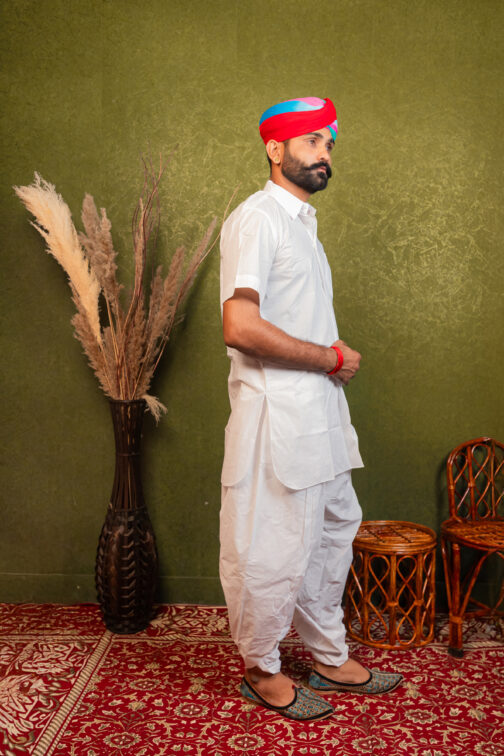 Cotton Dhoti Kurta Set - Image 3