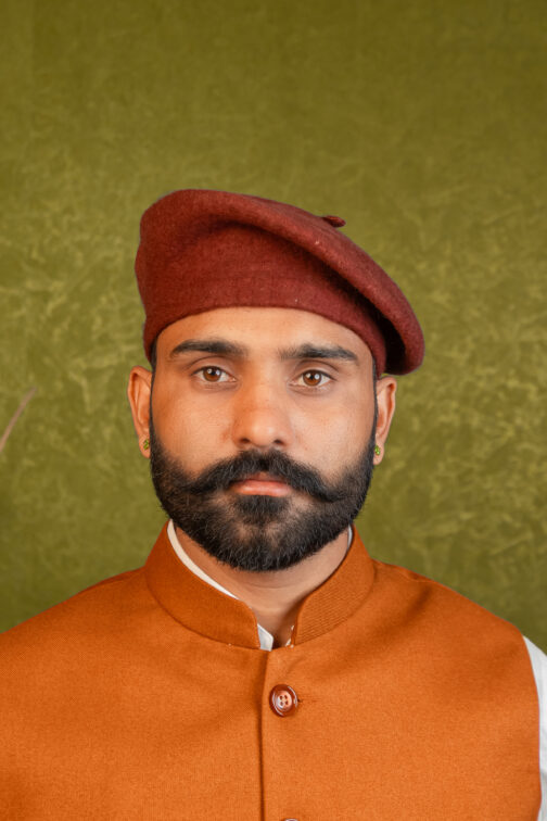 Beret Cap in Brown
