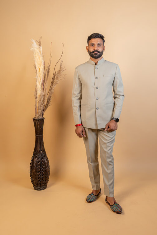Jodhpuri Bandhgala in Ivory