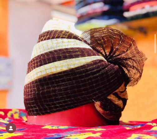 Chocolate Brown Doriya Safa