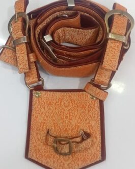 Orange Zari Crossbelt