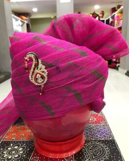 Pink Lehariya Safa