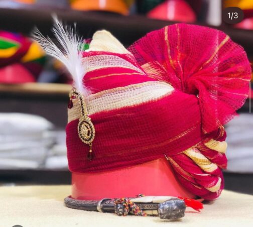 Red Ivory Kota Doriya Safa